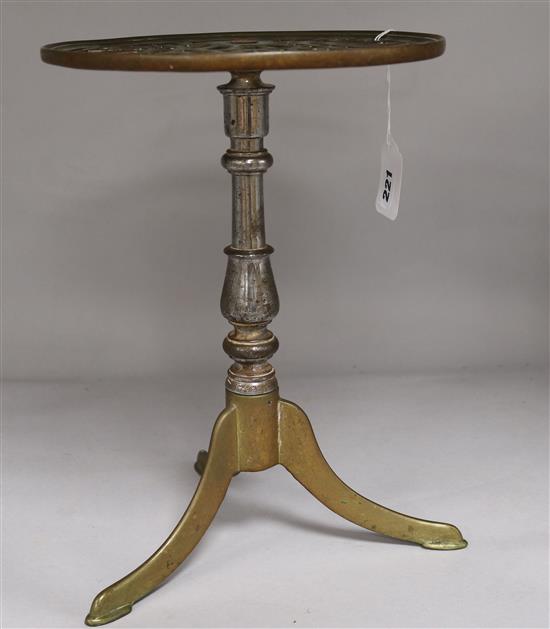 A brass trivet